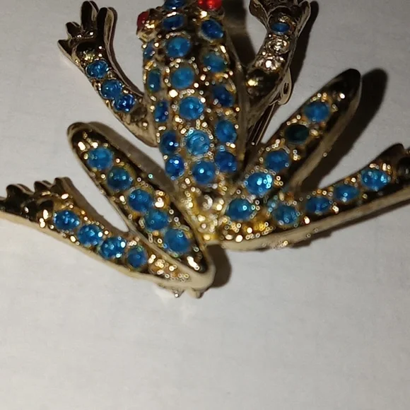 Vintage frog brooch - Picture 2 of 5
